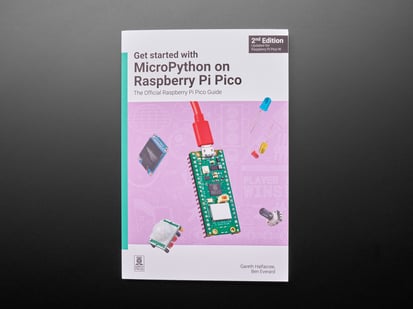 Front cover of book Get Started with MicroPython on Raspberry Pi Pico.